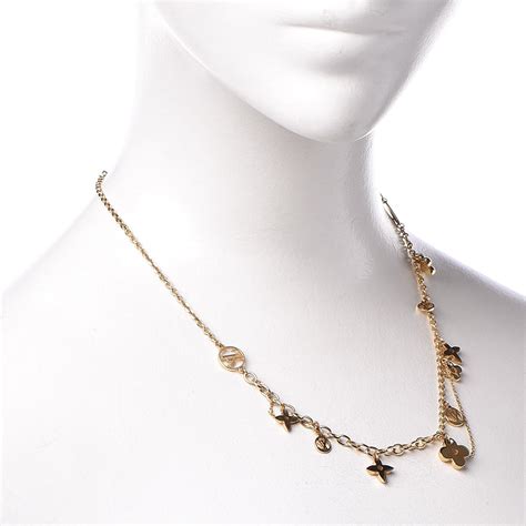 louis vuitton blooming strass necklace|louis vuitton onyx necklace.